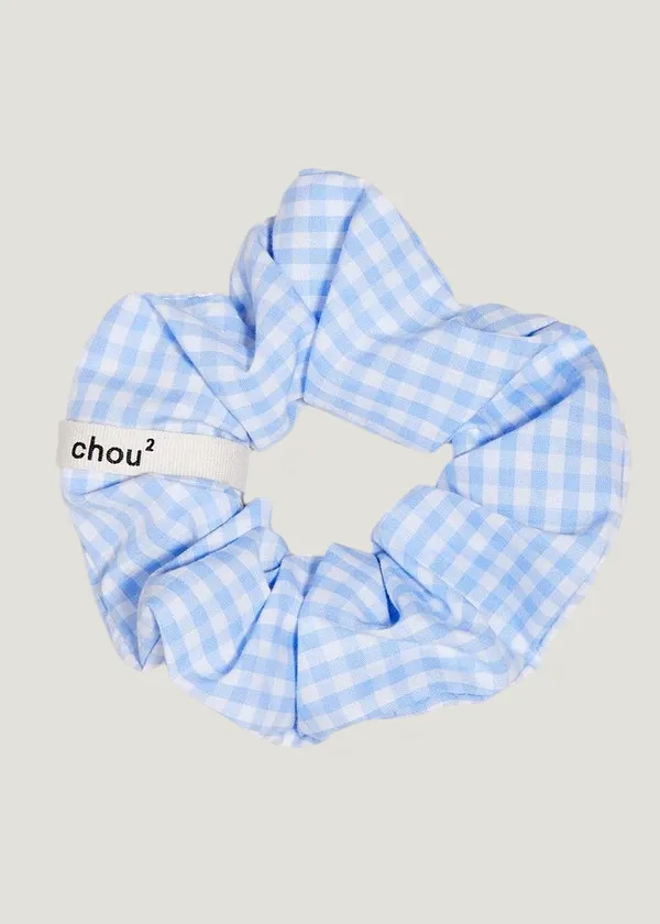 Chouchou upcyclé | vichy bleu, Chou²