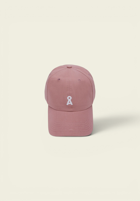 Casquette en coton bio | vieux rose "yenaas bold light berry" - Armedangels