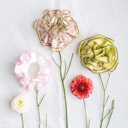 Maxi Chouchou en matière upcyclée | rose à fleurs  - Chou²