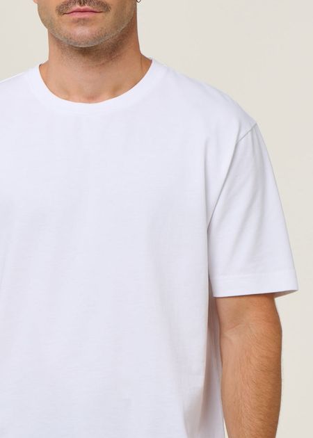 T-shirt oversize en coton bio | blanc - WeDressFair