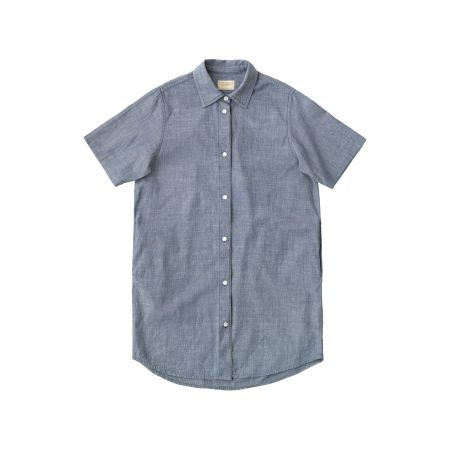 Robe chemise denim en coton bio - tuva tunic chambray denim