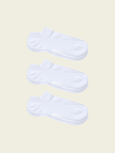Chaussettes courtes en coton bio | blanc "short snow white"