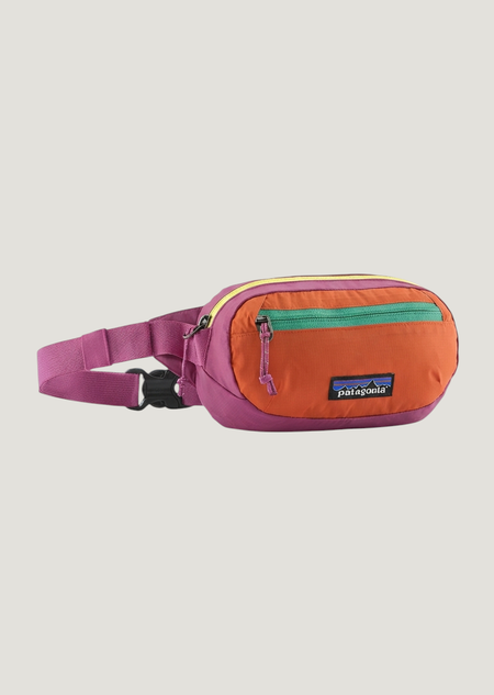 Sac banane 1L en nylon recyclé | rose et orange "terravia mini hip pack - fdmg" - Patagonia