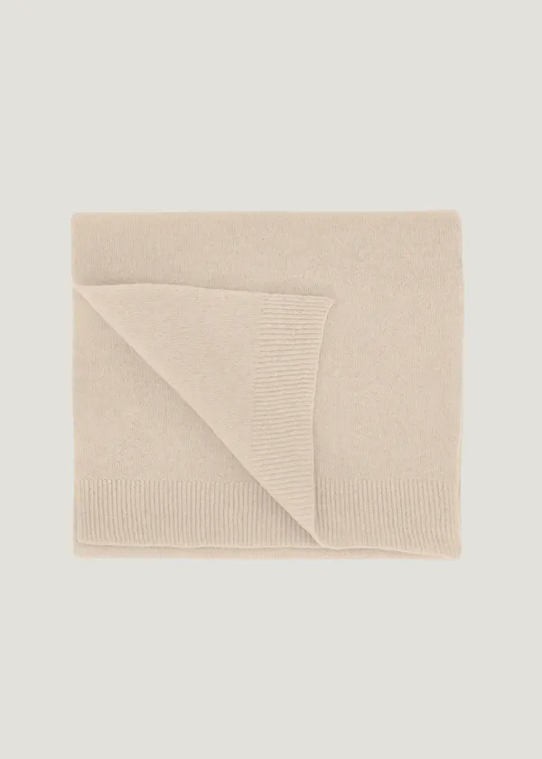 Écharpe en laine mérinos recyclée | beige "Merino wool scarf - ivory white", Colorful Standard