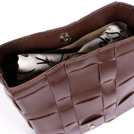 Sac à main en cuir certifié | marron "extrait - choco" - Craie Studio