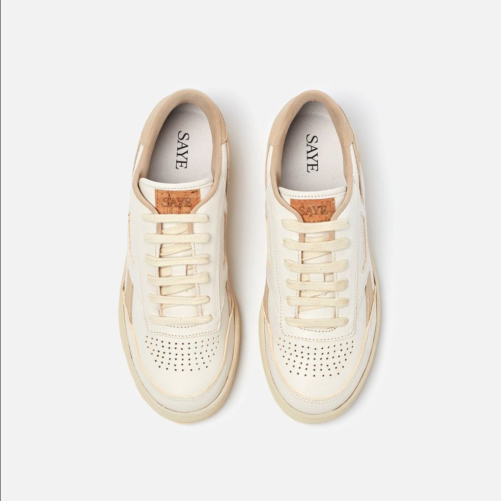 Baskets en recyclé - modelo '89 leather beige, SAYE, photo 3