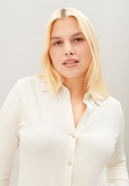 Chemise en coton bio | écru "nalaannia - oatmilk" - Armedangels