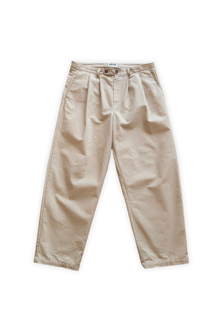 Pantalon large en coton bio | beige "Beige chino pants", NWHR, photo 4