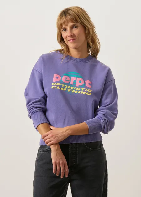 Sweat en coton bio | violet "Donna denim - denim", Perpète