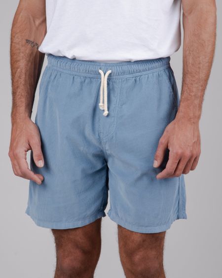 Short en coton bio | bleu "baby cord summer short blue blue"