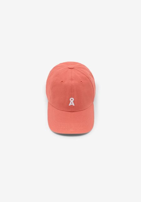 Casquette en coton bio | rouge "yenaas bold cap - tabasco red"