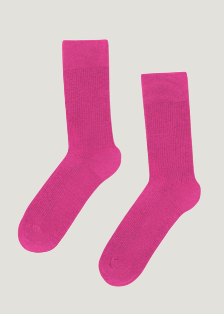 Chaussettes en coton bio | rose "bubblegum pink" - Colorful Standard