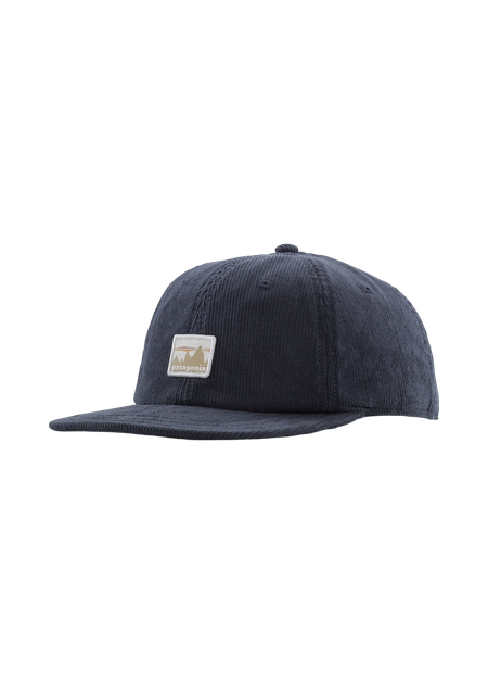 Casquette velours en coton bio | marine "corduroy cap 73 skyline smolder blue"