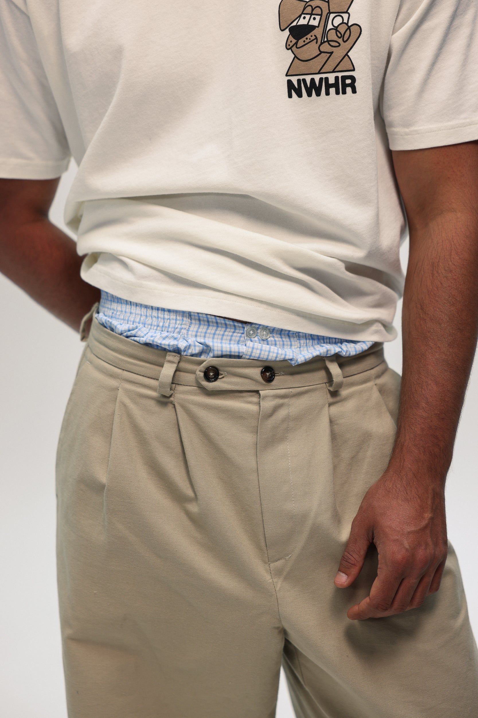 Weite Hose aus Bio-Baumwolle | Beige "Beige chino pants", NWHR, Foto 3
