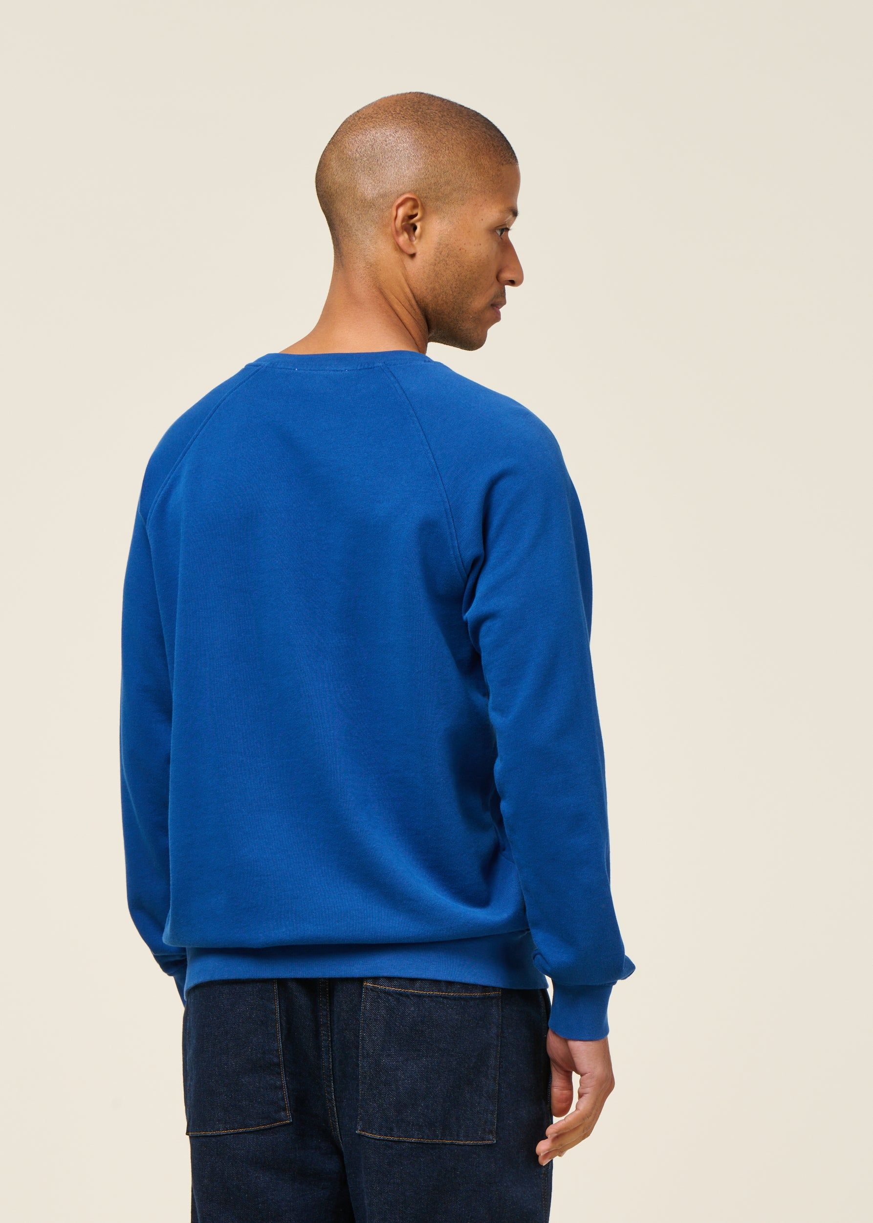 Sweat en coton bio | bleu "cobalt to the sea", Bask in the Sun, photo 3