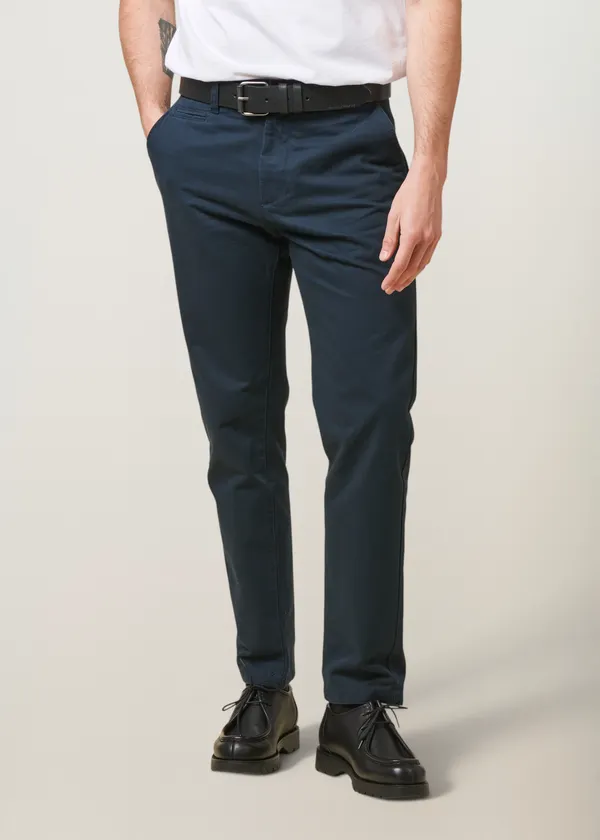 Chino droit en coton bio | marine "chuck regular chino twill pants total eclipse", Knowledge Cotton Apparel