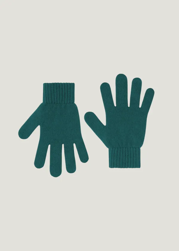 Gants en laine mérinos recyclée | vert "merino wool gloves - ocean green", Colorful Standard