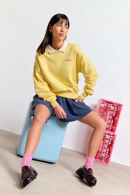 Sweat en coton bio | jaune "Geri pop-corn", Perpète, photo 3