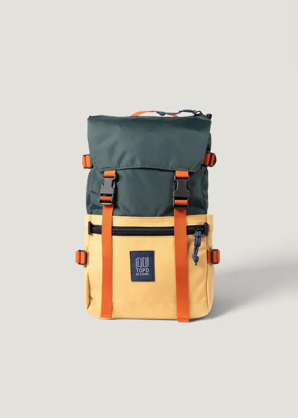 Sac à dos 20L en nylon recyclée | vert et jaune "Rover pack classic 20l - forest / goldenrod", Topo Designs