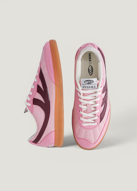 Vegane Sneaker | Rosa "flow - pink & wine - corn", Moea, Foto 2