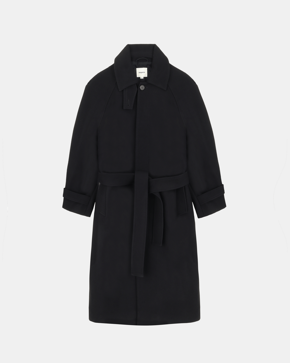 Yours - Manteau habillé effet croisé - Noir