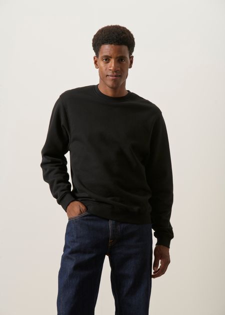 Sweat oversize en coton bio | noir - WeDressFair