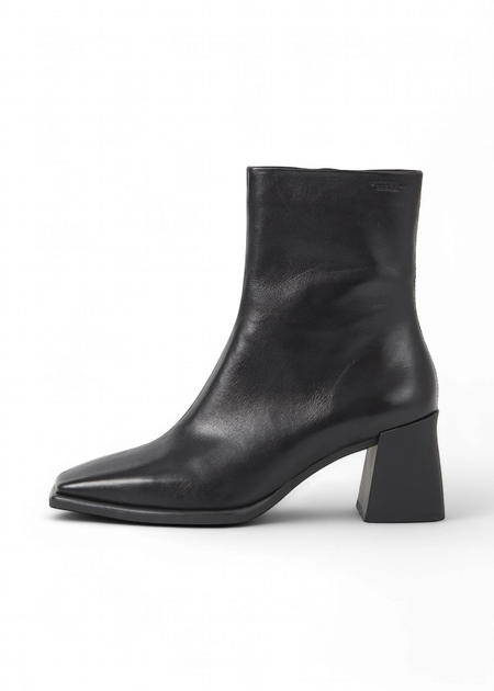 Bottines en cuir certifié | noir "hedda - black"