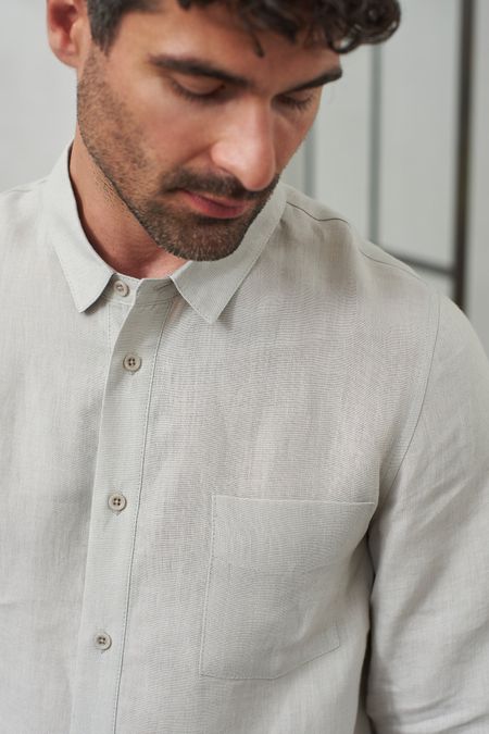 Chemise en lin | gris "simon reed pure linen", About Companions, photo 3