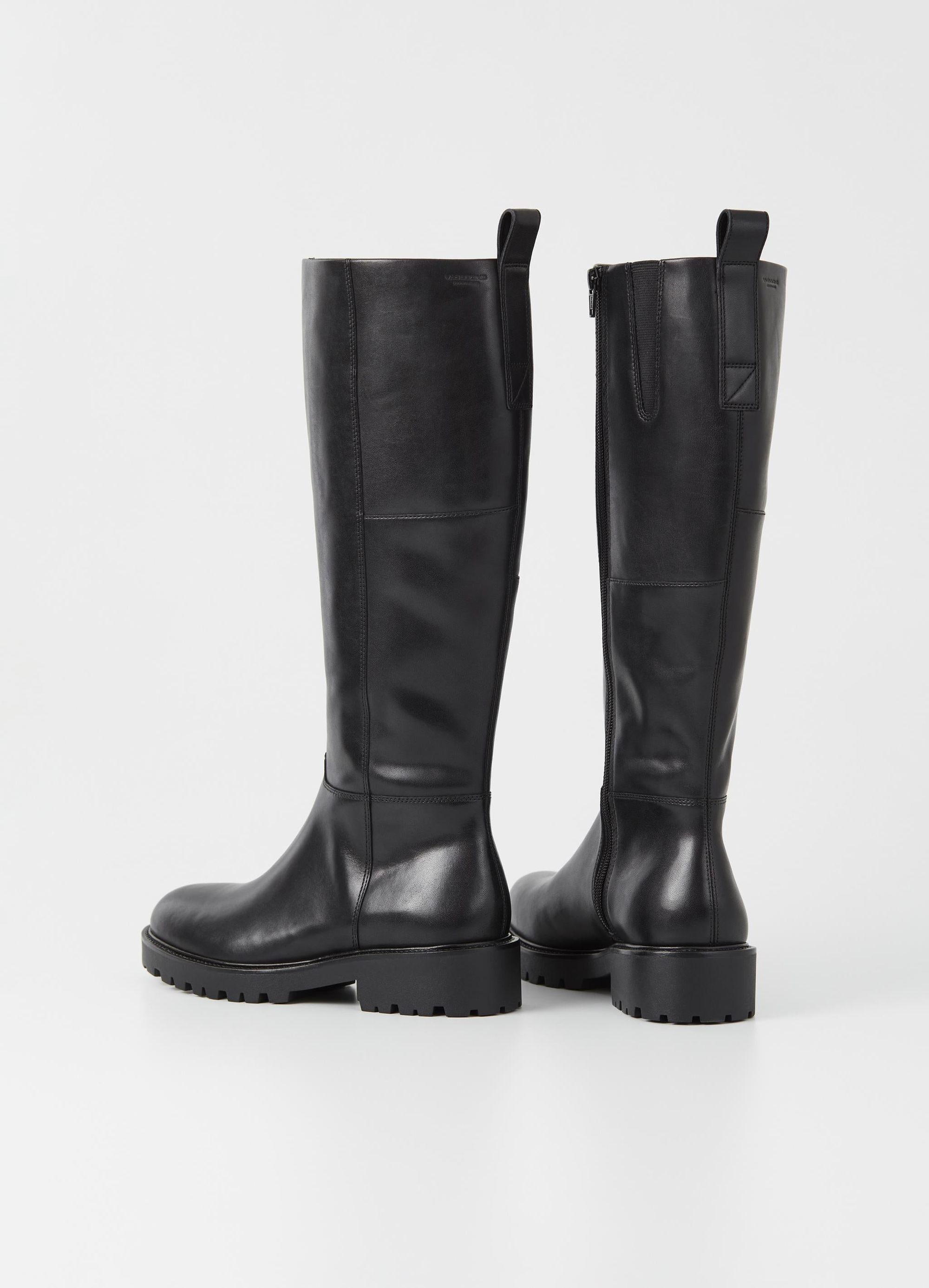 Bottes hautes en cuir certifié | noir "kenova black", Vagabond, photo 4