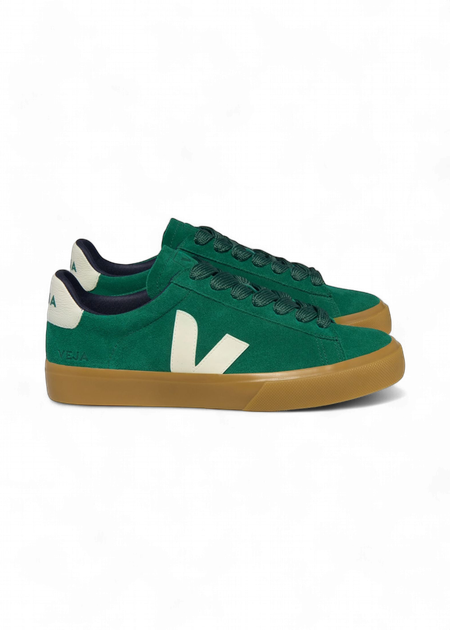 Baskets en daim et cuir sans chrome | vert "campo bold suede golf pierre"