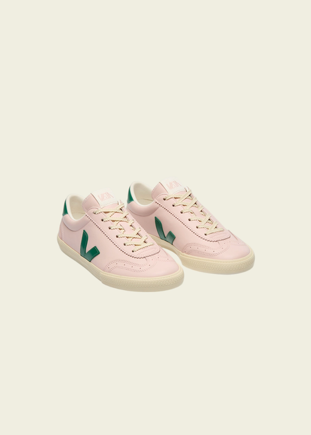 Baskets en cuir | rose "Volley - petale_golf_calcaire" - Veja