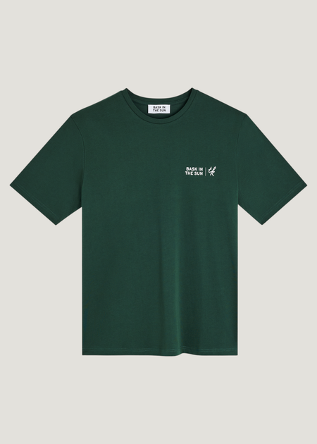 Bedrucktes T-Shirt aus Bio-Baumwolle | Grün "Free - forest", Bask in the Sun, Foto 1