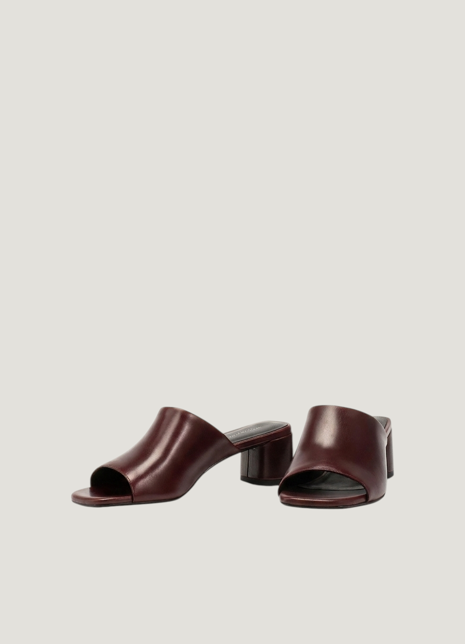 Mules mit Absatz aus Leder | Bordeaux "Piper - cherry", Vagabond, Foto 2