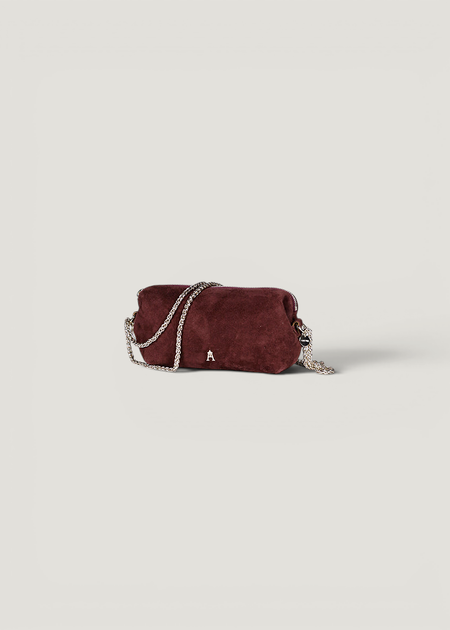 Sac à main en suède | bordeaux "nuage - suede burgundy", Craie Studio, photo 2