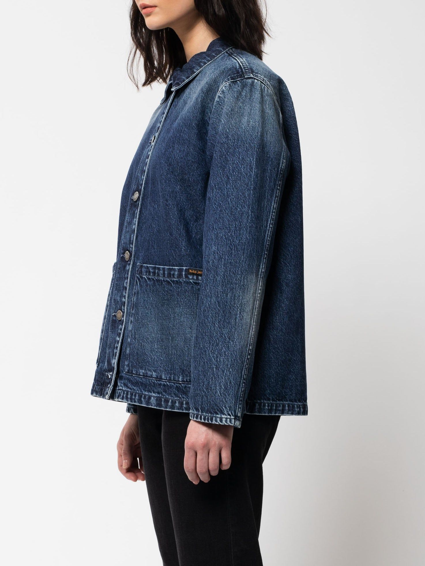 Veste en jean en coton bio  - nina worker jacket, Nudie Jeans, photo 3
