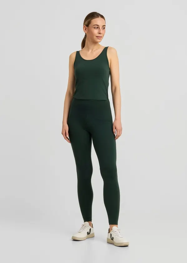 Legging en coton bio et tencel | vert "Tights sanna dark green", Dedicated