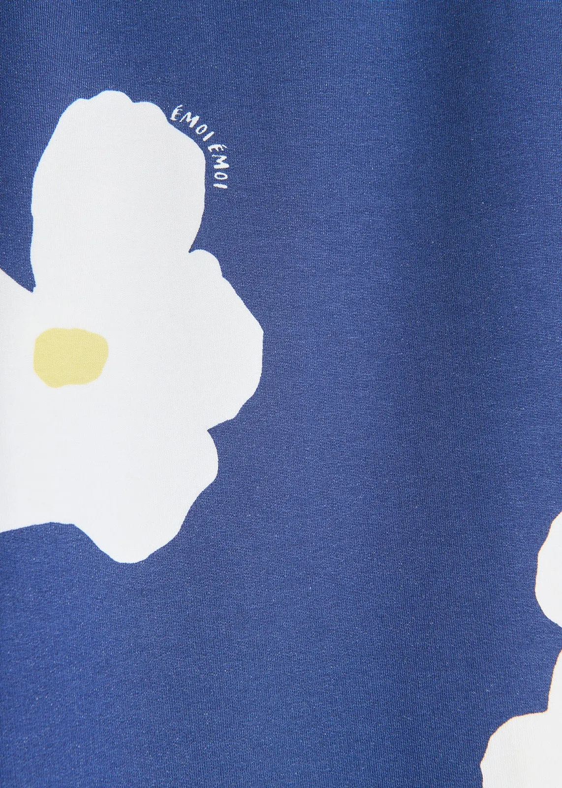 Pantalon ample molettonné en coton bio | bleu "Le pantalon pauline en coton bio - fleur bleue", émoi émoi, photo 6