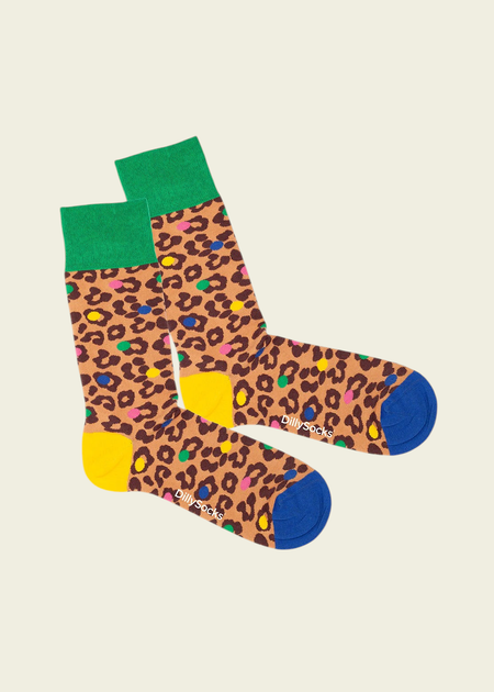 Chaussettes en coton bio | multicolore "leo spots"