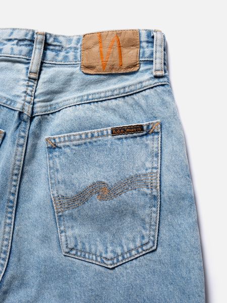 Jean ample bleu clair en coton bio - clean eileen sunny blue, Nudie Jeans, photo 4
