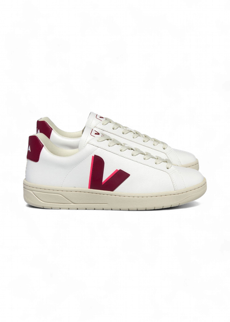 Baskets en c.w.l | bordeaux et rose "urca w cwl white marsala rose fluo"