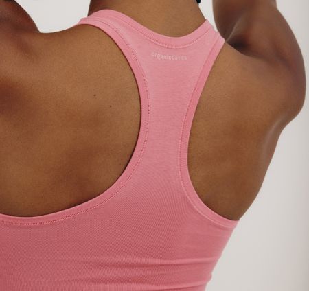 Body en coton bio | rose "flex bodysuit melon pink", Organic Basics, photo 4