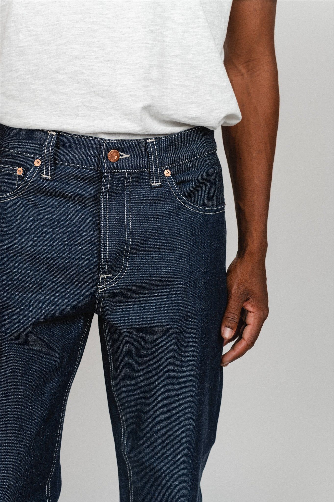 Jean droit brut toile japonaise en coton bio - rad rufus exclusif wdf x nudie jeans, Nudie Jeans, photo 11