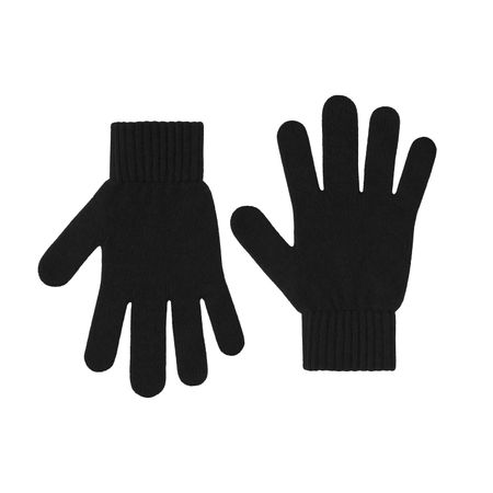 Gant en laine merinos recyclées | noir "wool gloves - deep black"
