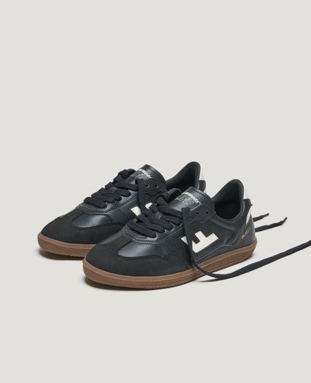 Vegane Sneaker | schwarz "burela slim black", Flamingos Life, Foto 2