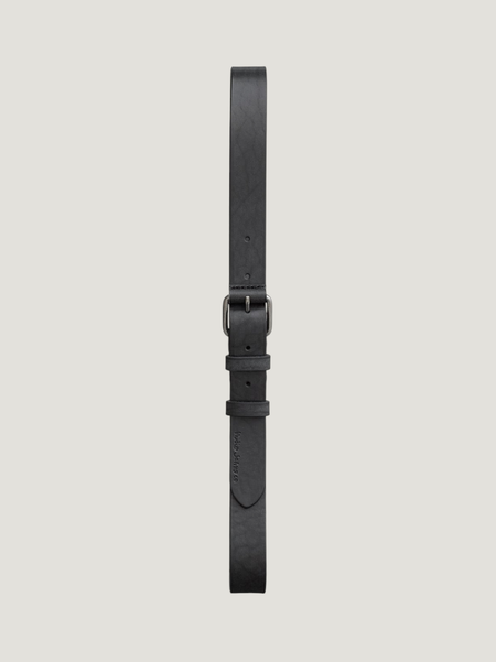 Ceinture en cuir tannage végétal | noir "dwayne" - Nudie Jeans