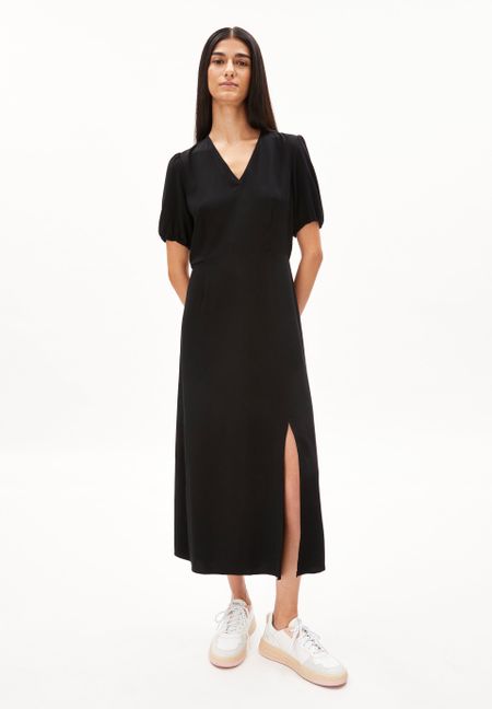 Robe longue noire en viscose - caaitlin