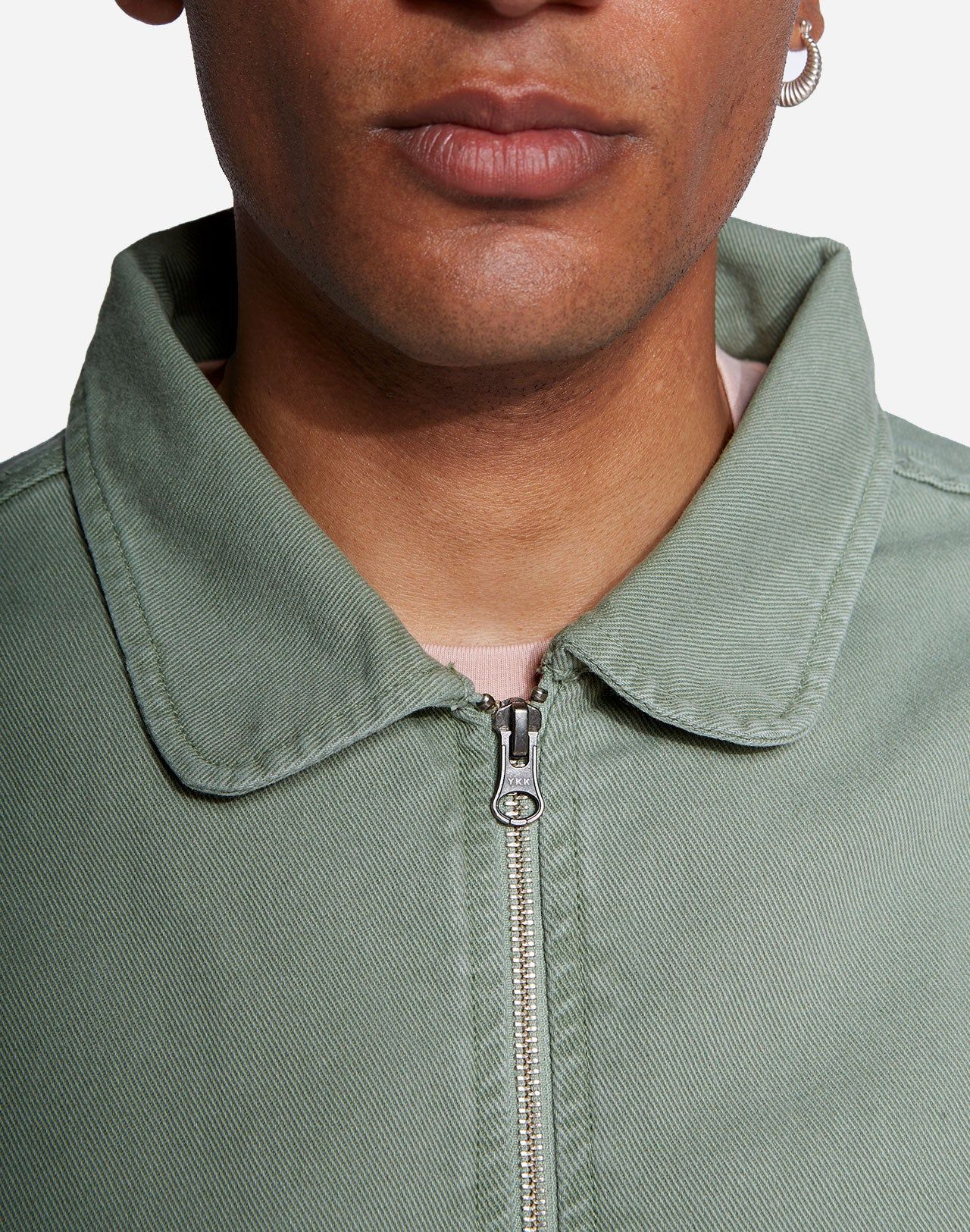Jacke mit Reißverschluss aus Bio-Baumwolle | Grün "bethel sage green", Olow, Foto 2