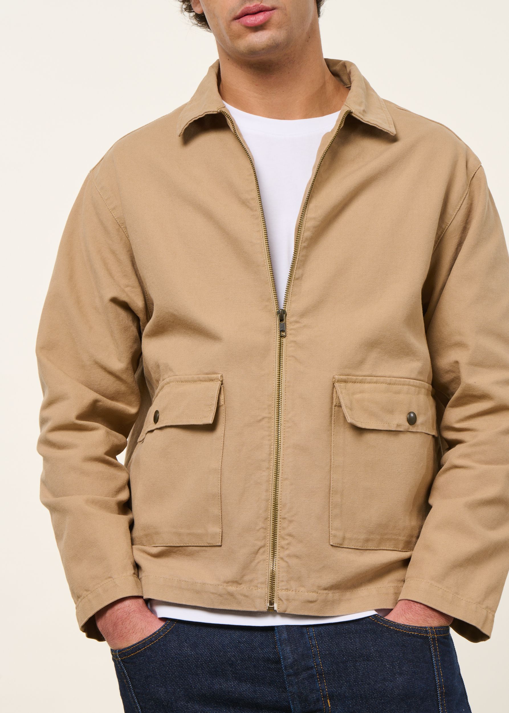 Canvas-Jacke aus Bio-Baumwolle | Beige "jacket barry dreamers", Olow, Foto 3