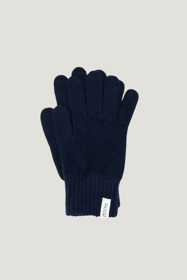 Gants homme en cachemire recyclé | marine "guanti pier paolo blue mora", Rifò