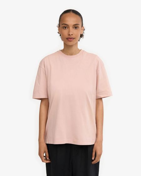 T-shirt oversize en coton bio | rose "organic t-shirt faded pink"